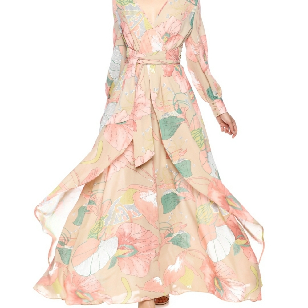 Floral flowy maxi dress 2XL